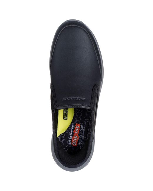 Skechers Blue Slade Cooper Leder schuhe, Farbe Mokassins