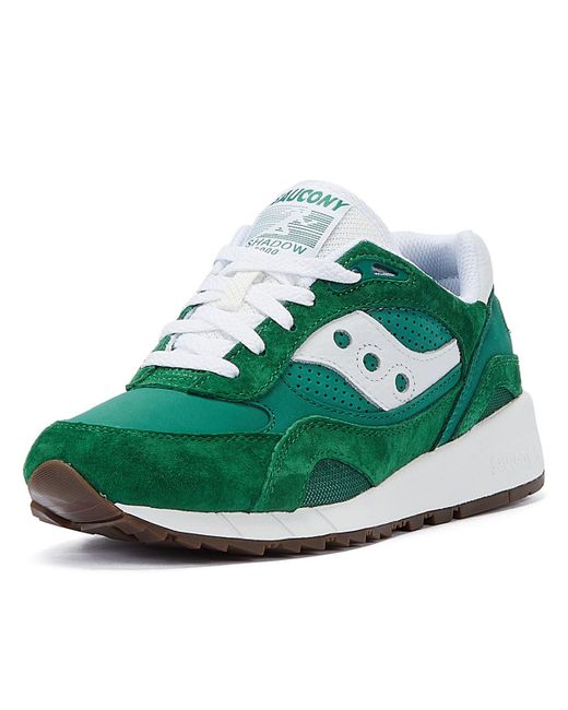 Saucony Green Shadow 6000 /white Trainers
