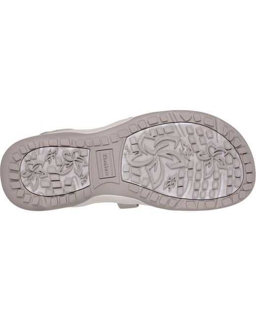 Skechers Gray Reggae Slim Stretch Flex Damen Sandalen