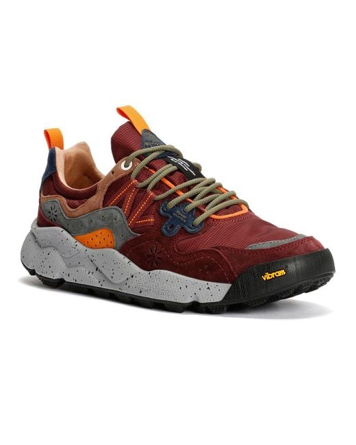 Flower Mountain Red Yamano 3 Perfomance/Burgundy Trainers