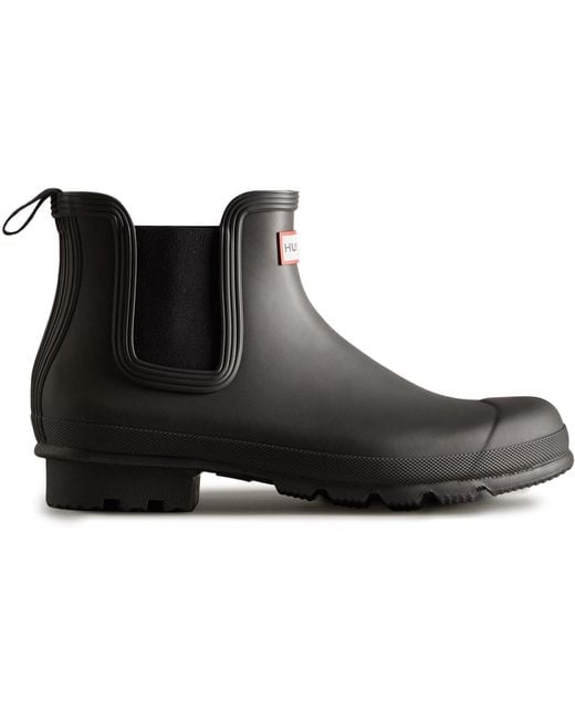 Hunter Black Original Chelsea Boots for men