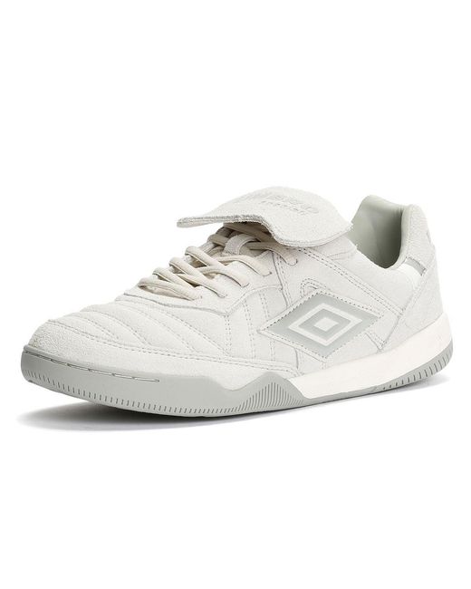 Umbro White Speciali Tr Suede Harbour Mist/Ultimate Trainers