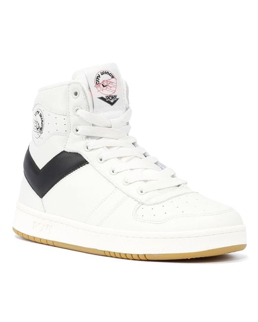 Product Of New York White City Wings Hi /black Trainers