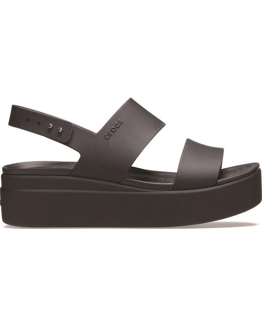 CROCSTM Brown Brooklyn Low Wedge Sandalen Aus Thermoplastischem Material