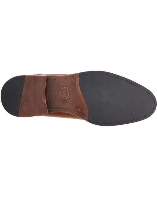 Base London Brown Magnus Leather Burnt Oxford Shoes for men