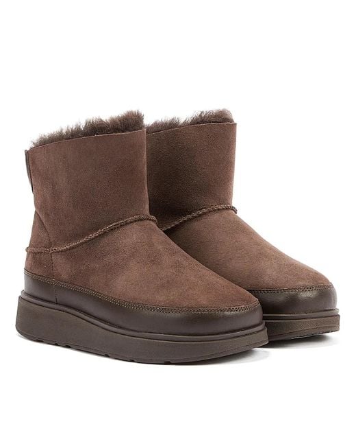 Fitflop Brown Shearling Women's Chocolate Boots