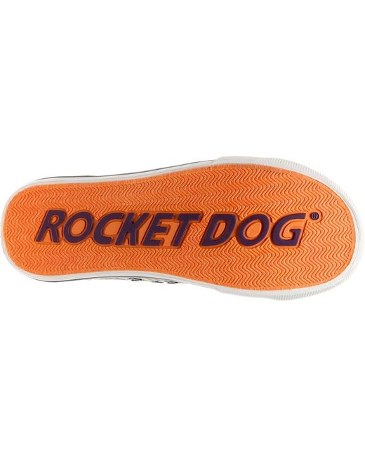Rocket Dog White Jazzin Wales Cotton Trainers