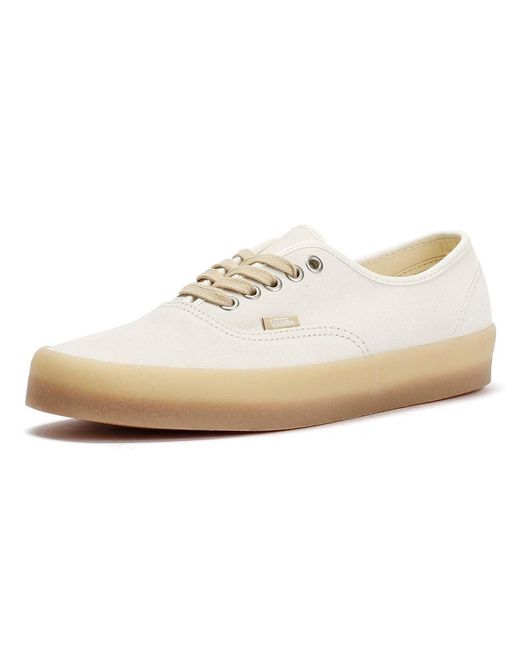 Vans Natural Authentic Crepe Leather Marshmallow Trainers for men