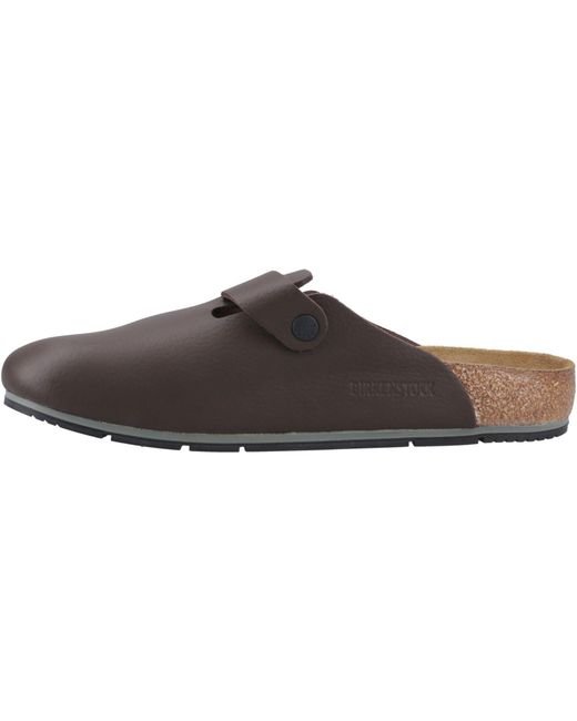 Birkenstock Brown Boston Pro Leather Java Clogs for men
