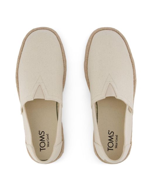 TOMS White Alpargata Rope 2.0 Slip On Shoes for men