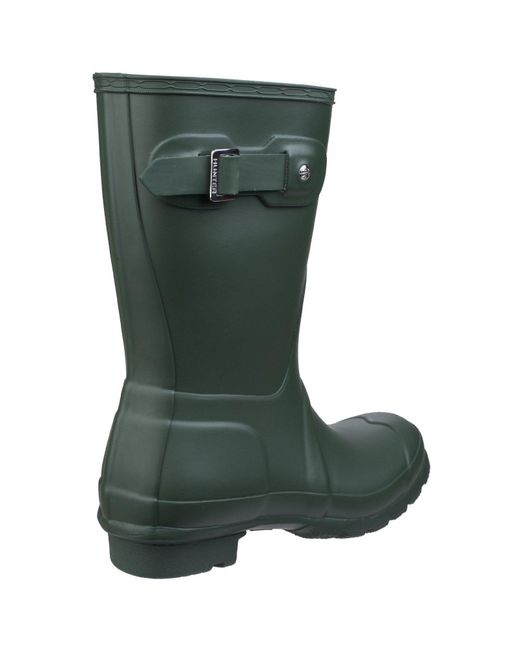 Hunter Green Matt Original Short Wellington Boots