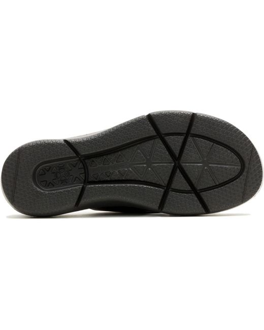 Hush Puppies Black Uplift Leather Sandals