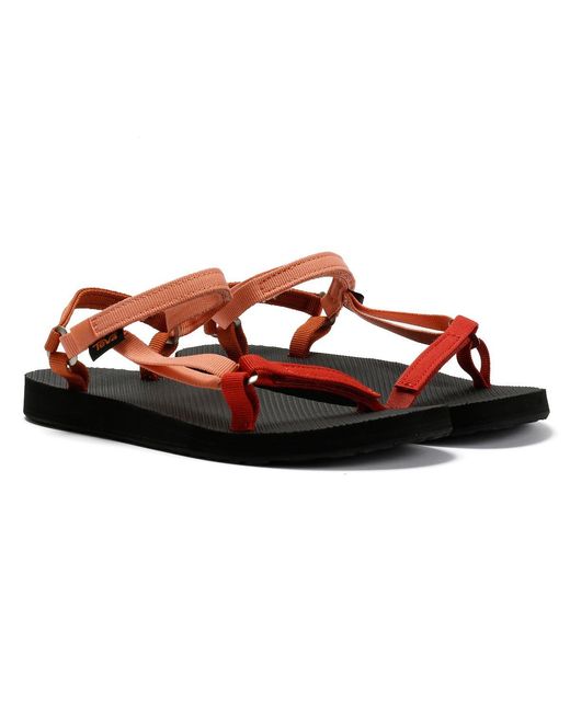 Teva Black Original Universal Slim Multi Sandals