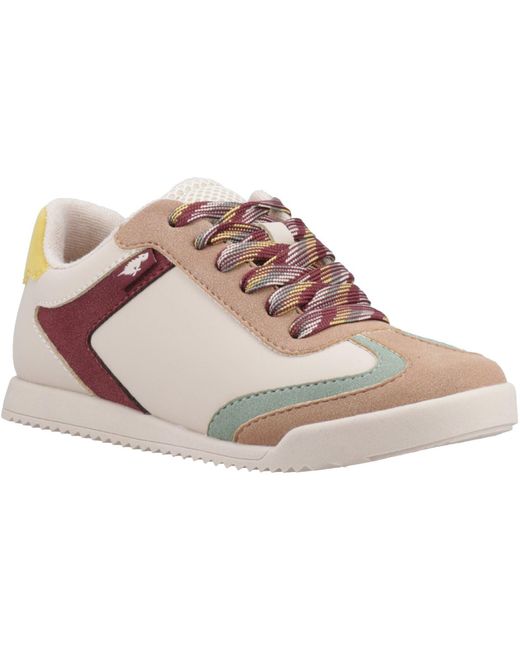 Rocket Dog Pink Beam Synthetic Natural Combo Trainers