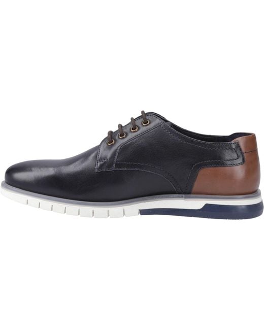 Pod Blue Cillian Leather Lace-Up Shoes for men