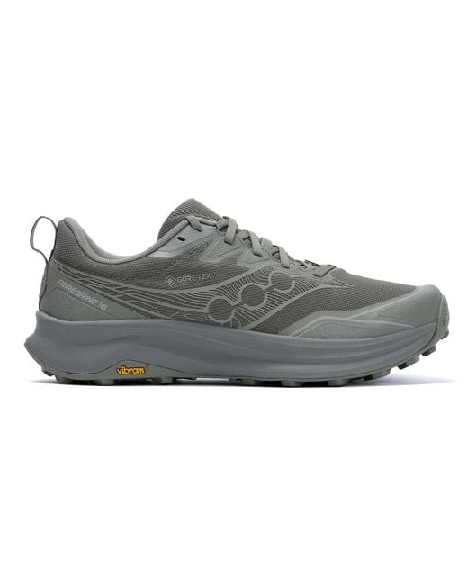 Saucony Gray Peregrine 16 Gtx Laurel/Sage Trainers for men