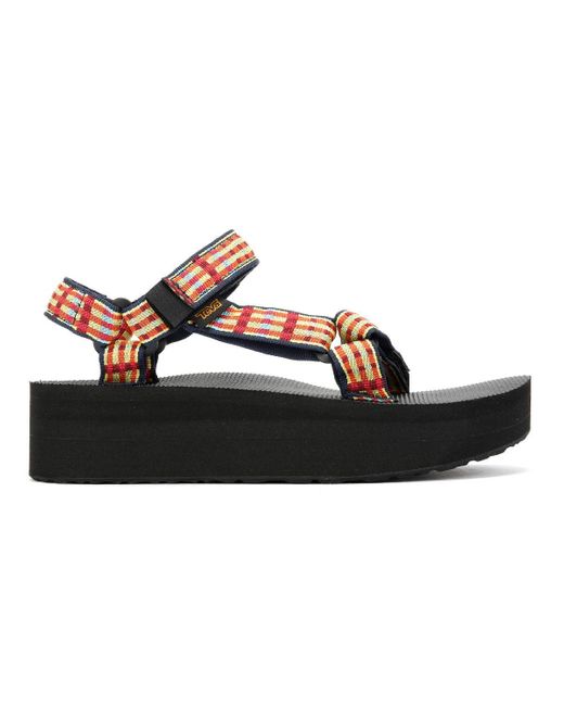 Flatform Universal Sandali Gialli Da Donna di Teva in Black
