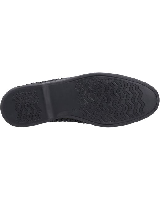 Hush Puppies Black Bowie Leather Loafers for men