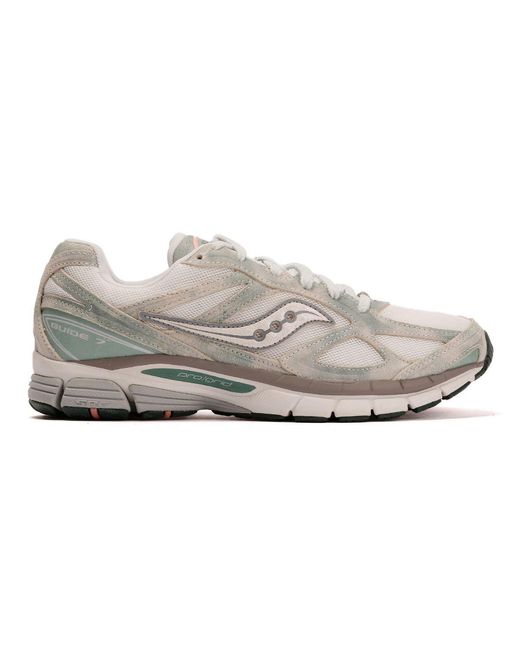 Saucony White Progrid Guide 7/Verde Trainers