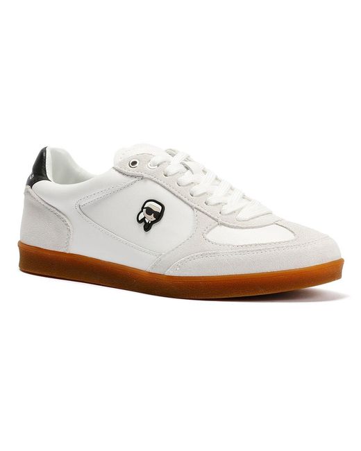 Karl Lagerfeld Natural Kandidate Nft Leather Trainers