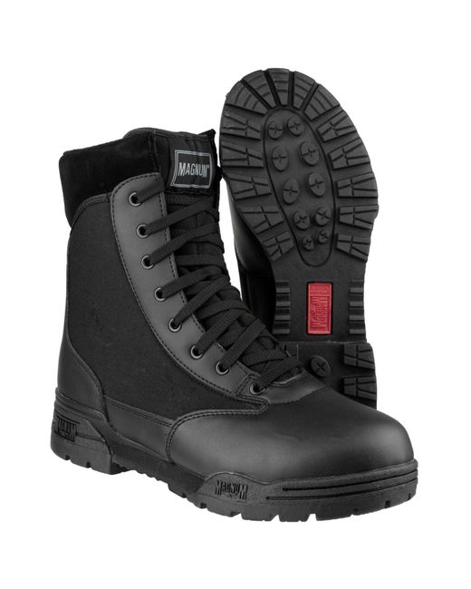 Magnum Black Classic Leather/Nylon Safety Boots