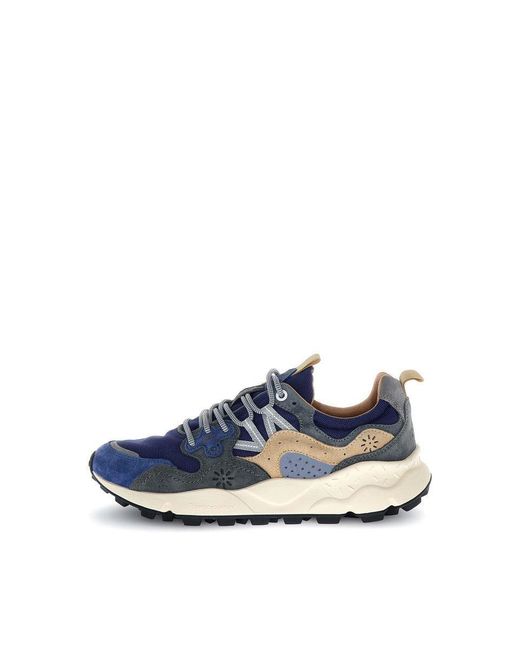 Flower Mountain Blue Yamano 3 Trainers for men