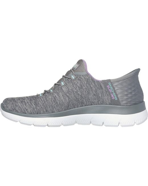 Skechers Gray Summits Dazzling Haze 149937-Gymt/Multi Slip On Shoes