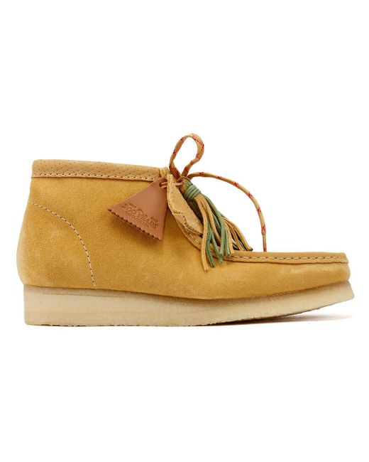 Wallabee Bottes En Daim Clarks en coloris Natural