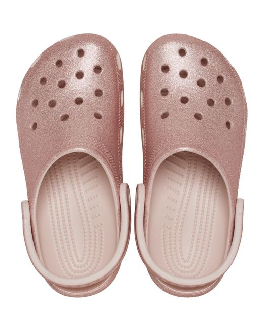Classic Glitter Sabots En Quartz Thermoplastique CROCSTM en coloris Pink