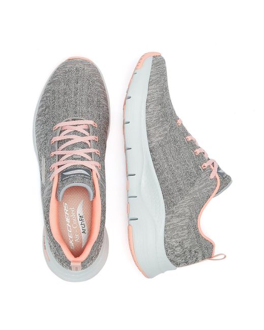 skechers comfy wave arch fit trainers
