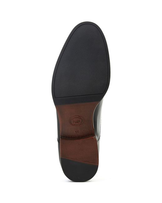 Base London Black Franklin Leather Oxford Shoes for men