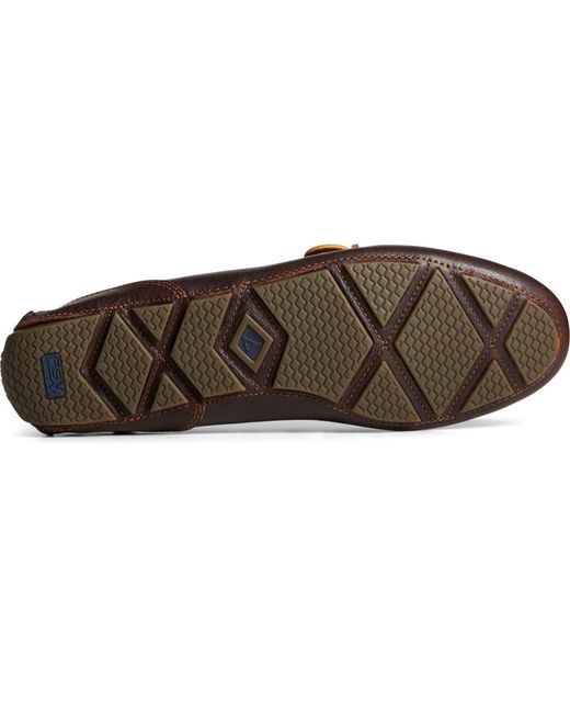 Sperry Top-Sider Brown Driver 1 Eye Leather Amaretto Loafers for men