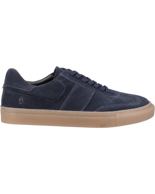 Hush Puppies Blue Riley Suede Suede Trainers for men