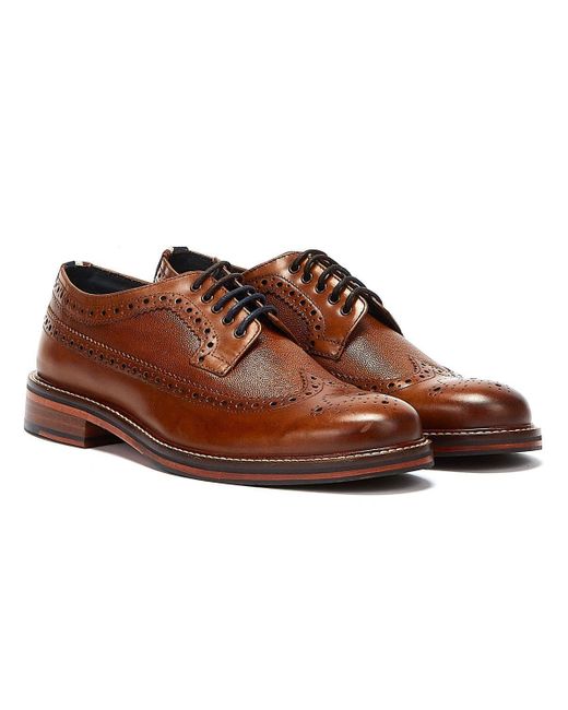 Ben Sherman Archie brogue braune schuhe in Brown für Herren