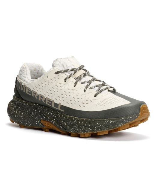 Merrell White Agility Peak 5 Stucco/Beluga Trainers for men