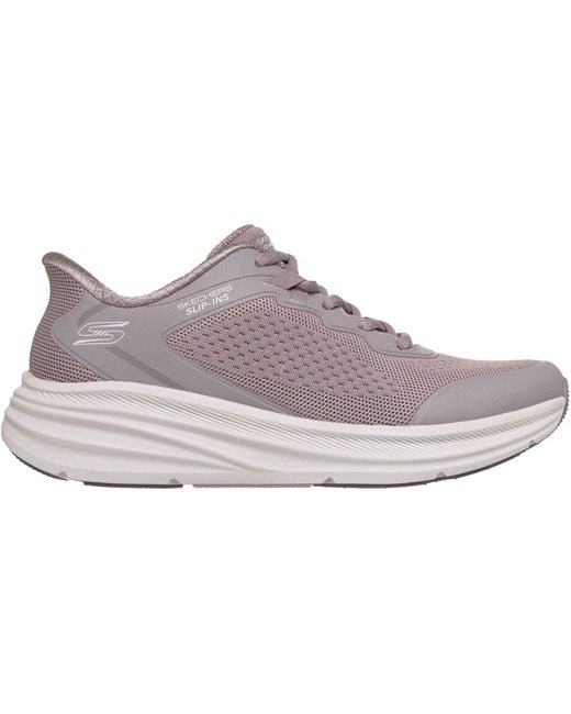 Skechers Gray Bobs Skillz Textile Quail Standard Trainers