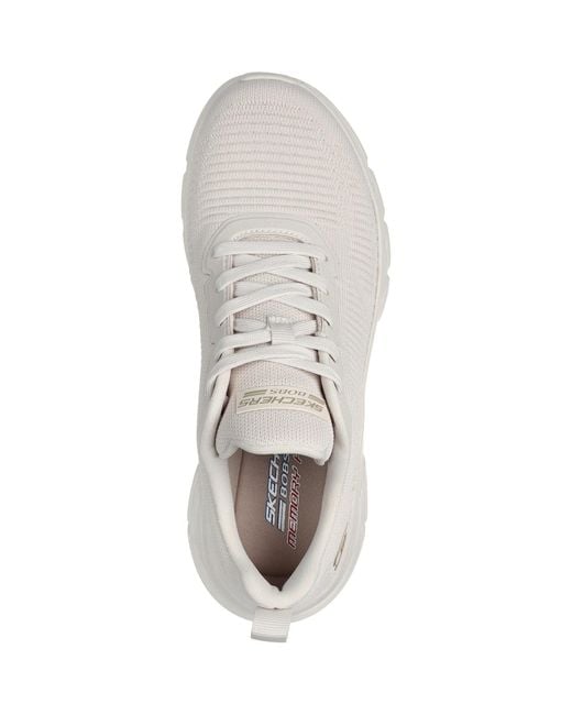 Skechers White Bobs B Flex Hi Flying 117385-ofwt Off Lace Up Shoe