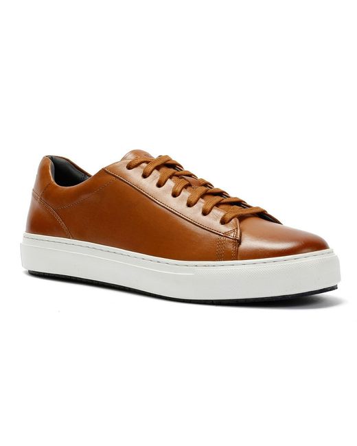 Ben Sherman Brown Ace Cupsole Leather Trainers for men