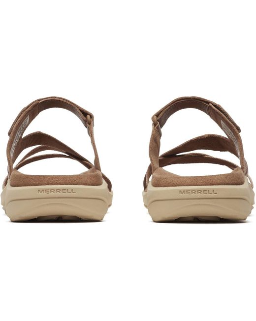 Merrell Brown District 4 Leather Mocha Sandals