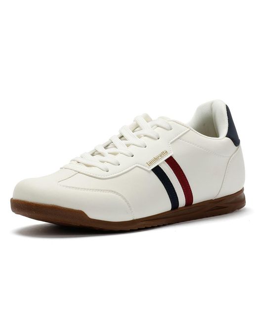 Lambretta White Tackle Trainers for men