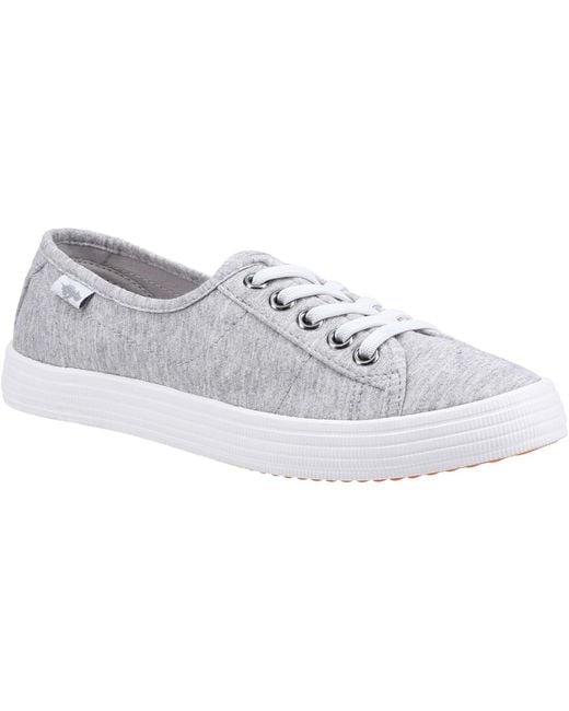 Rocket Dog White Chow Chow Cotton Trainers