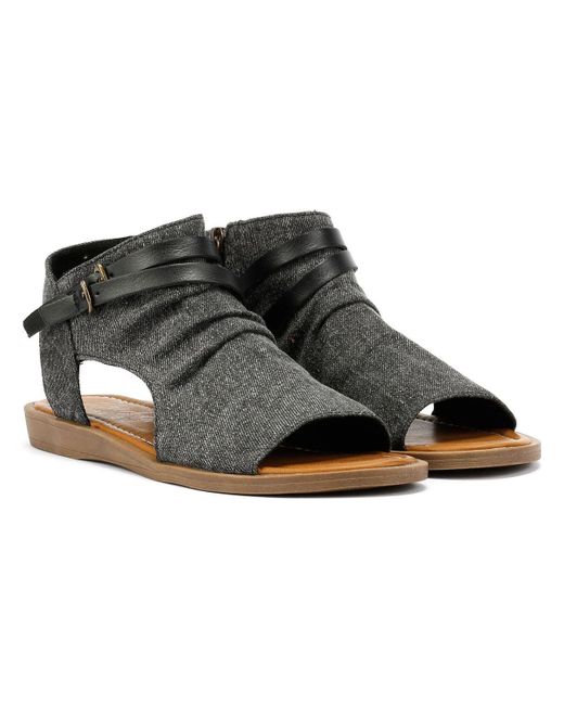 Blowfish Black Denver Charcoal Sandals