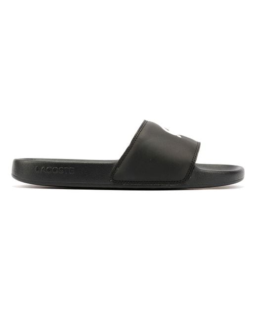 Serve Slide 0.0 Ciabatte Da Uomo Nere - EUR 39.5 di Lacoste in Brown da Uomo