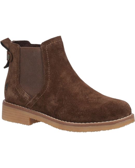 Hush Puppies Brown Maddy Suede Boots