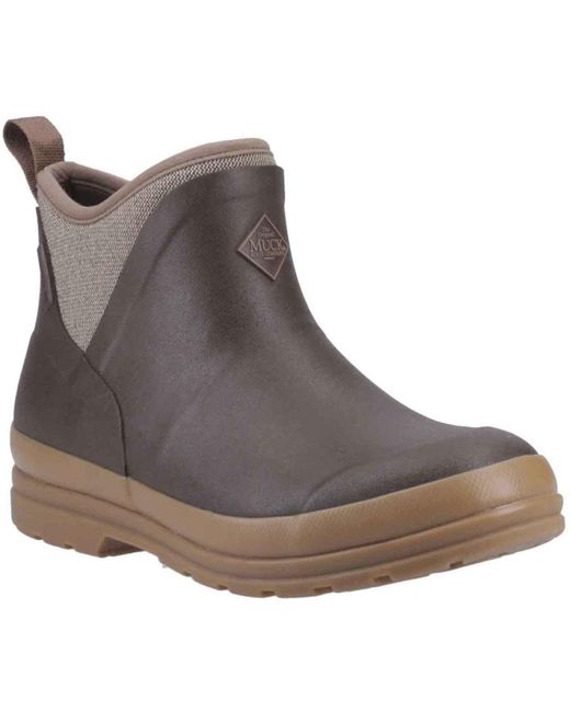 Muck Boot Brown Originals Rubber /Herringbone Wellington Boots