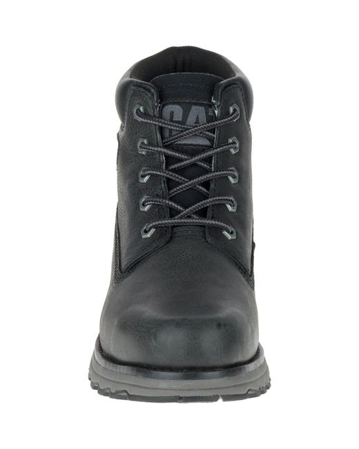 Caterpillar Black Founder Nubuck Leather Ankle Boots for men