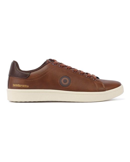 Lambretta Brown Pinball 2 Tan Trainers for men