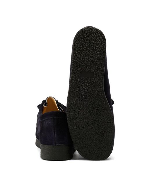 Tower London Black Tower London Apache Suede Shoes for men