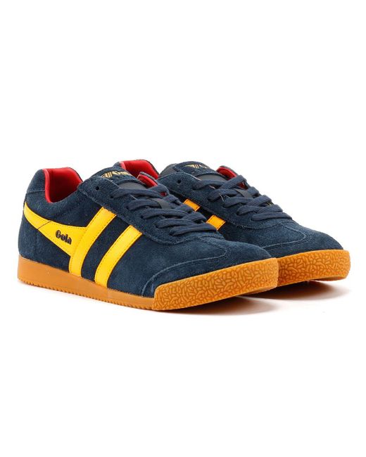 Gola Blue Harrier Suede /Sun Trainers