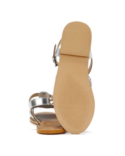 Tower London Metallic Tower London Hurache Leather Sandals